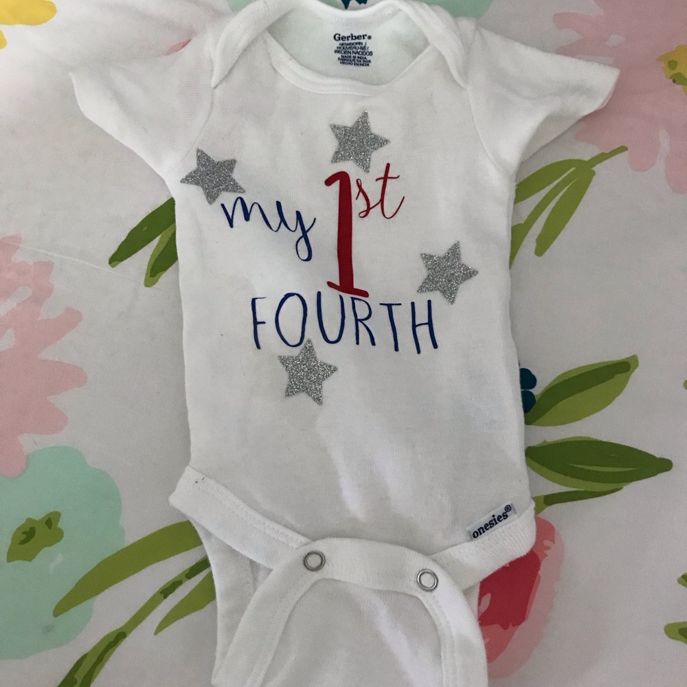 4th of july onesie